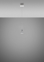 подвесной светильник с алюминиевыми плафонами на тонких тросах