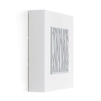 Уличный настенный светильник Lombardo Art 250 Bamboo, 17 Вт, 2040 лм, серый