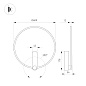 Кольцевой настенный светильник Arlight SP-VINCI-RING-R400-13W — фото 1