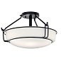 Alkire 16.5" 3 Light Semi Flush Black потолочный светильник 44085BK Kichler — фото 3
