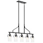 Everett 42" 5 Light Linear Chandelier in Black люстра 52379BK Kichler — фото 8