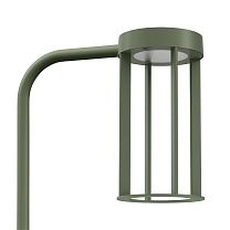 Уличный светильник-столбик Lombardo Lula Stelo H1200, 12 Вт, 1330 лм, зеленый RAL 6003