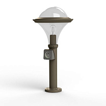 Dallas N° 7; Smoked polycarbonate E27 75W Plug; Sandstone