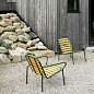 608039 Normann Copenhagen Vig Кресло для отдыха, дерево Robinia / темно-зеленый — фото 5