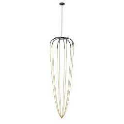 SPALY51GANOTLED Axolight Alysoid 51 SP LED L люстра с бусинами антрацит; латунь