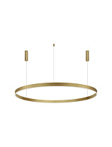 Triac Dimmable 3000K Brass Gold Aluminium & Acrylic LED 80 Watt 220-240 Volt 6000Lm IP20 D: 150 H: 250 cm