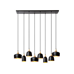 05446/08/30 Lucide CHAYANNE подвесная люстра с множеством цилиндрических плафонов на продолговатой планке