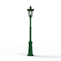 Louvre N° 9; one-piece clear glass E27 105W; Fir green