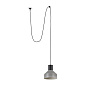 68604-64 KOMBO GREY PENDANT LAMP WITH PLUG ø200 1X E27 подвесной светильник Faro barcelona