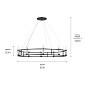 Rosalind 50" 10 Light Chandelier Black люстра 52491BK Kichler — фото 10