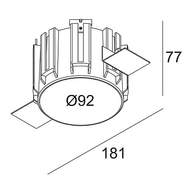 MOUNTING KIT PINTOR 63 TRIMLESS монтажный комплект Delta Light