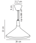 Nori 39 подвесной светильник Nordlux медь 2120823030