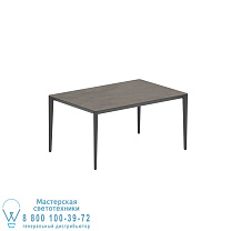 СТОЛ U-NITE 150X100CM АНТРАЦИТОВЫЙ С КЕРАМИЧЕСКОЙ СТОЛЕШНИЦЕЙ TERRA MARRONE Royal Botania