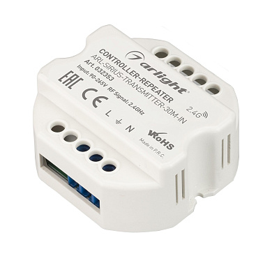 032353 Arlight Контроллер-усилитель ARL-SIRIUS-TRANSMITTER-30M-IN (230V, 2.4G)