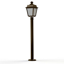 Place des Vosges 1 Évolution N° 9; Clear PMMA E27 60W; Gold patina