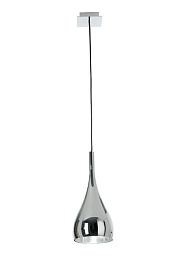 D75A05 Chrome Fabbian Bijou подвесной светильник с металлическим каркасом и стеклянными плафонами