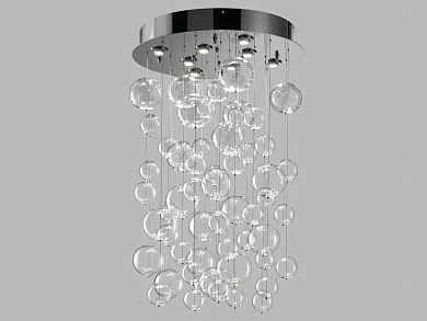 Metal Lux Bolero PL 8L 110 Round современная круглая люстра прозрачный; хром 251.080.01