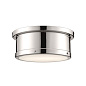 Serca 14.25" 2 Light Mount Polished Nickel потолочный светильник 52540PN Kichler — фото 6