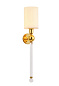 Бра Crystal Lux MIRABELLA AP1 GOLD/WHITE — фото 4