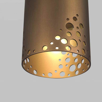 04401BZDHXXXX Elesi luce Gaia SP LED S люстра с трубчатым рассеивателем бронза