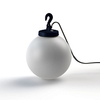 Grumo N° 3; Opal polycarbonate E27 52W Plug; Steel blue
