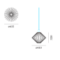 WIRO DIAMOND 1.1 Wever Ducre подвесной светильник черный