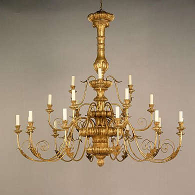 CL0119 Montalcino Giltwood Chandelier большая люстра Vaughan