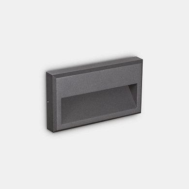 уличный настенный светильник прямоугольной формы в цвете антрацит