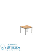 СТОЛ TABOELA 50X50CM БЕЛЫЙ С СТОЛЕШНИЦОЙ ИЗ ТИКА Royal Botania