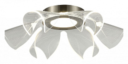 SL6235.102.20 ST-Luce Fairy потолочный светильник с несколькими лепестковыми рассеивателями и никелевой основой