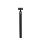 Sandy Black Aluminium & Polycarbonate LED 1Watt 5V DC 69Lm IP54 3000K Solar Light With Sensor D:17 H:90 cm