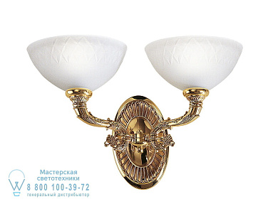 Cloe Настенный светильник из французского золота со стеклом Possoni Illuminazione 1741/A2