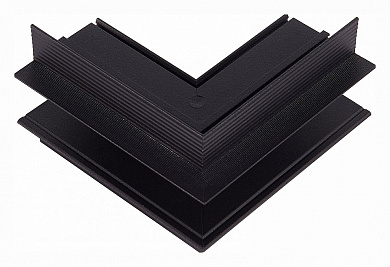 внешний угловой соединитель черного цвета для встроенных магнитных треков