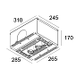 100070 9220 B Delta Light SPLITBOX 2 Spy 52 утопленный точечный светильник — фото 1