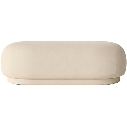 100258202 Ferm Living Rico пуф овальный белый