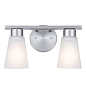 Stamos 14" 2 Light Vanity Light Brushed Nickel настенный светильник 55120NI Kichler — фото 6