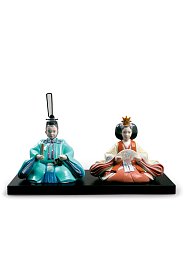 Фарфоровая статуэтка императора и императрицы хина Hinamatsuri Festival Lladro 01009292