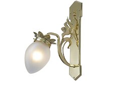PP-509 Patinas lighting Lyon бра из латуни с крупной литой планкой в стиле модерн