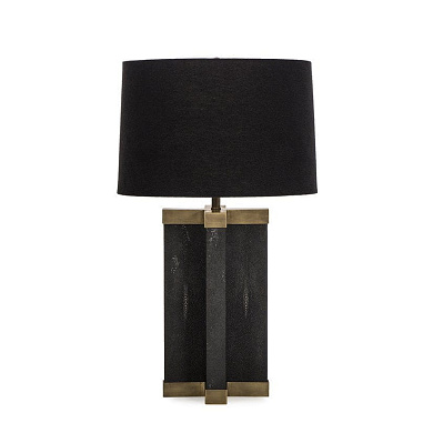 Shagreen Lamp Black Black Shade by Nellcote настольная лампа Sonder Living 1007234
