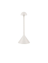 Touch Dimmable Sandy White Die-Casting Aluminium & Frost Polycarbonate LED 1Watt 3.7Volt 60Lm IP54 3000K Switch On/Off USB Wire D:9.5 H:25 cm