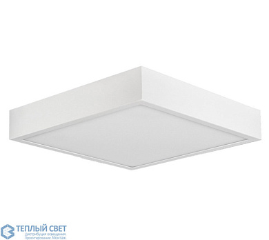 потолочный светильник квадратной формы с равномерным освещением