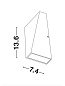 9202261 MILEY Novaluce настенный светильник LED 6Вт 230Volt 397Lm 3000K IP54 Light Up & Down — фото 6