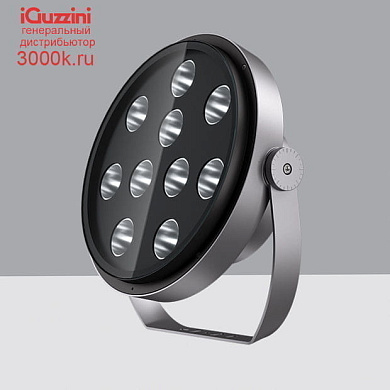 EV95 Agorà iGuzzini Spotlight with bracket - Warm White LED - Integrated Ballast - Very Wide Flood optic - Ta 25