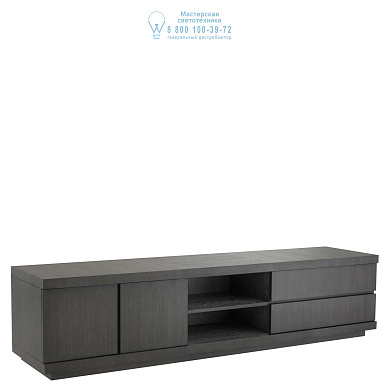 111449 TV Cabinet Crosby charcoal grey oak veneer Eichholtz