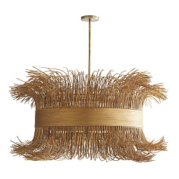 DK89925 Arteriors Filamento подвесная люстра с бахромой из золотистых нитей