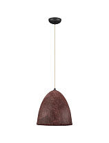 Red Paper & Natural Mulbery Silk Sandy Black Metal Base LED E27 1x12 Watt 100-240Volt IP20 Bulb Excluded D:36 H:220 cm