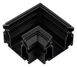 APL.0286.00.02 Aployt Magnetic track L-образный встраиваемый угловой соединитель для магнитного трека чёрного цвета