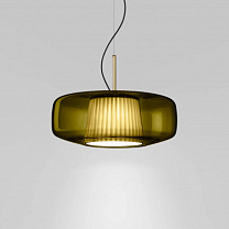 PLISSE' SUSPENSION GOLD GREEN PONGEE SILK_PLISSE' MATT STEEL L32CC CE