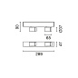 QC59 Palco Recessed iGuzzini Palco linear surface 2 x Ø37 - flood - integrated driver