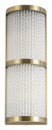 A1063AP-2AB Arte Lamp Albali настенное бра с вытянутым стеклянным корпусом и металлическими вставками